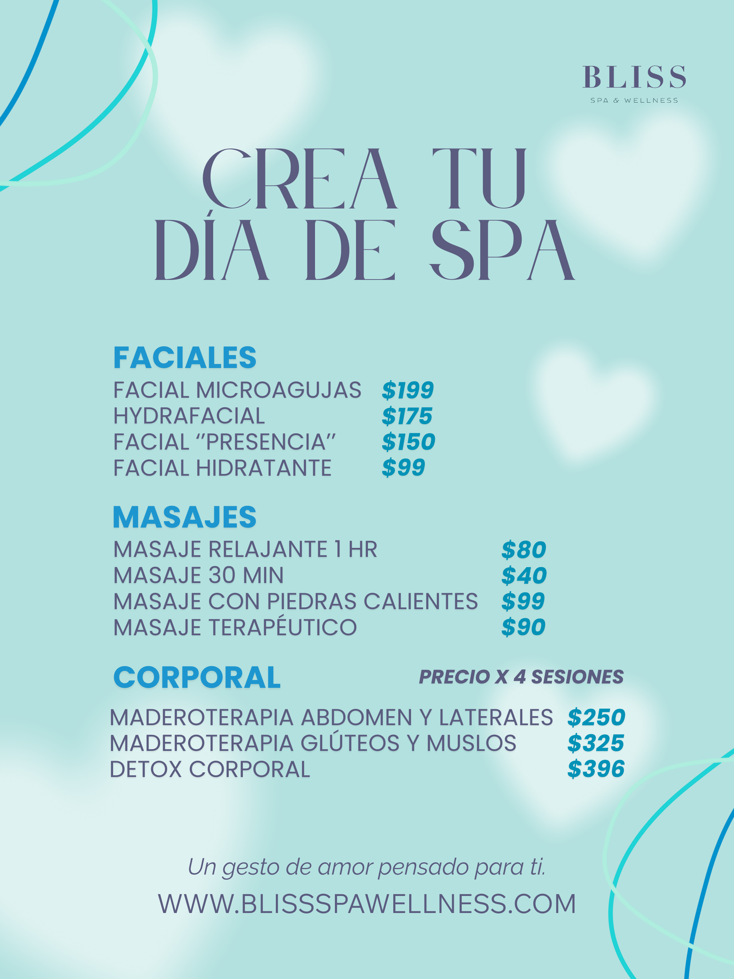 Crea Tu Dia de spa/ Masajes